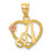 14KT Gold  Crucifix Pendant C4339