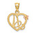 14KT Gold  Crucifix Pendant C4339