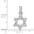 14KT Gold  Madi K Polished Cross Childrens Charm / Pendant GK1204