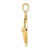 14KT Gold  Horseshoe Charm C453