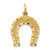 14KT Gold  White Gold Polished Hollow Cross Pendant C3625W