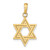 14KT Gold  Polished Domed Plain 26mm Oval Locket XL168
