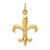 14KT Gold  Two-tone Cross Pendant K5489