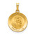 14KT Gold  with White Rhodium Diamond-cut Starfish Pendant K6060