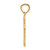 14KT Gold  Solid Star of David Disc Charm XR416