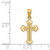 14KT Gold  Solid Star of David Disc Charm XR416