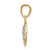 14KT Gold  Polished and Satin St. Anthony Medal XR2130