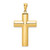 14KT Gold  Polished and Satin Our Lady Fatima Medal Hollow Pendant XR1253