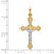 14KT Gold  Plumeria Floral Charm Pendant D330
