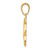 14KT Gold  Shamrock Chain Slide A9504