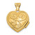 14KT Gold  Polished and Textured Crucifix Pendant C4963