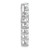 14KT Gold  White Gold Hollow Cross Pendant D3209