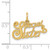 14KT Gold  Two-Tone and Rhodium Reversible Cross K3639