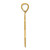 14KT Gold  Twisted .05 ct. Diamond Initial K Charm PM10732K-YA