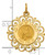 14KT Gold  Solid Polished/Satin Oval Miraculous Medal XR1753