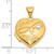 14KT Gold  with Rhodium 3-D Hollow Cross Pendant K3616