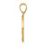 14KT Gold  Two-tone Fancy Cross Pendant K1200