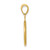 14KT Gold  Diamond-Cut Lion Profile Pendant C4581
