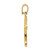 14KT Gold  Two-Tone with White Rhodium Lady Guadalupe Cross Pendant D4349