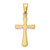 14KT Gold  Two-Tone with White Rhodium Lady Guadalupe Cross Pendant D4349