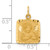 14KT Gold  and Rhodium Golf Bag Pendant K3551