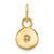 14KT Gold  Polished and Beaded CZ Dragonfly Charm / Pendant YC1613
