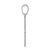 14KT Gold  White Gold Polished Cross Charm C3787W