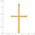 14KT Gold  White Gold Laser Designed Cross Pendant XR998
