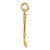 14KT Gold  Open Mouthed Bass Fish Pendant K3044