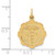14KT Gold  Small Solid Hamsa Pendant C4468