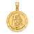 14KT Gold  Filigree Beaded Outline Cross Charm K8568
