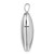 14KT Gold  Polished Snow Skis, Boot and Pole Charm K8748