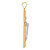 14KT Gold  Cut-Out Duck Head Charm K6441