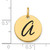 14KT Gold  Polished Beaded Cross Pendant K9830