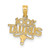 14KT Gold  Two-Tone Our Lady Of Guadalupe Semi-solid Pendant K6340