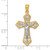14KT Gold  Ankh Cross Charm K399