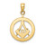 14KT Gold  Two-tone Mariners Cross Pendant C810