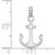 14KT Gold  3-D Polished Whale Tail Charm K7710