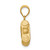 14KT Gold  White Gold 3-D Fish Hook Charm C3349W