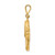 14KT Gold y Round 4-Prong Medium Weight .60ct. Pendant Setting YG932-16