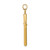 14KT Gold  Polished Hearts and Peace Signs in Heart Pendant K3991