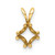 14KT Gold  3-D Polished Three Blade Propeller Charm K7457