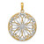 14KT Gold  Polished And Textured RN Symbol in Open Heart Pendant K10063