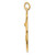 14KT Gold y Pear 4-Prong Cast Medium Weight 7 x 5mm Pendant Setting YG991-5