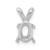 14KT Gold  with Rose and White Rhodium D/C Sagrado Corazon Oval Pendant K5589