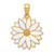 14KT Gold  Celtic Knot Teardrop Charm K7194