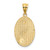 14KT Gold  Two-tone Polished Reversible Diamond-cut Filigree Heart Pendant C2927