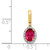14KT Gold  Diamond-cut Bear Pendant C4061