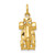 14KT Gold  Two-tone Latin Cross Pendant CG17
