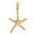 14KT Gold  Two-tone Cross Pendant C3822